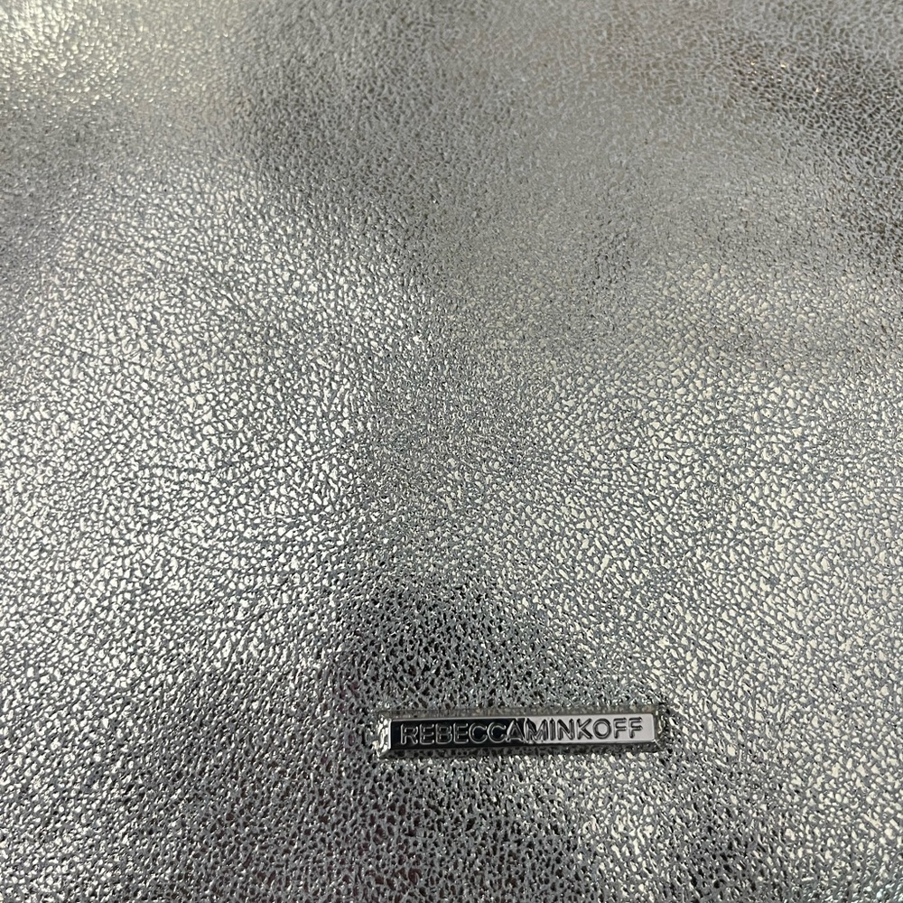 Rebecca Minkoff leo envelope zipper edge gold clutch purse - Picture 3 of 5